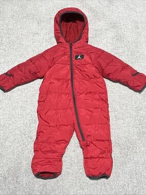 Jordan Baby Jumpman Full Zip-Up Puffer Snowsuit Size 12 Months